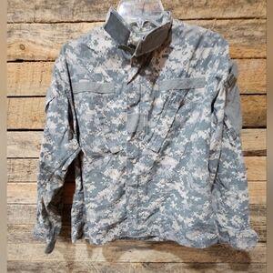 US Army Combat Zippered Field Jacket M Reg BDU Digital Camo Military Issue Shirt